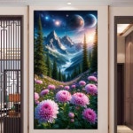 꽃 산 그림 크로스 키트 드릴 모자이크 컬렉션 홈 장식 1. J4533 : 원정직구19호점