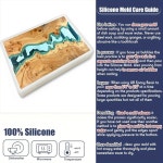 대형 직사각형 레진 테이블 몰드 에폭시 강에서 영감을 받은 예술 작품용 1. silicone molds : 오케이모아21호점