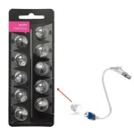 Oticon miniFit power 6mm 보청기용 파워 돔 액세서리 귀마개 3팩에 30개의 돔이 들어 있습니다. : 클리어존