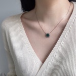 14k 18k 파인주얼리 고급스러운 그린오닉스 그레이러프다이아 원석목걸이 : 금요일엔