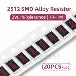 20PCS 2512 SMD 합금 저항기 2W 고전력 1% 1R10M 4.7R 10R 22R 47R 100R 220R 470R 1K 2.2K 4.7K 10K 47K 100K 220 : 퍼니볼