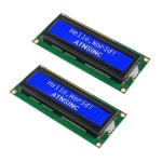 QCCAN 4팩 1602 LCD 디스플레이 모듈 IOT와 I2C 프로젝트 DIY 스크린 백라이트 블루 IIC 아두이노 캐릭터 16X2 호환됨 직렬 인터페이스... 