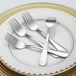 에반다 스테인리스 디저트 케이크 포크 12개 세트 14.3cm Silver 12 piece : gogo직구