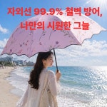 핏모아 레이스 꽃무늬 자수 자외선 차단 겸용 양산 우산 : 핏스토아