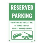 1PC 예약 주차 표지판 13 x 9 인치 알루미늄 전용 주차 표지판 Reserved Parking : 에이치엔티 HNT