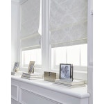 커튼웍스 다마스크 창문 그늘막, 34인치 W x 64인치 L, 실버 Ivory 23 W x 64 H : 롤리몰