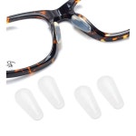 15쌍 안경 코 패드 접착 실리콘 소프트 미끄럼 방지 플라스틱 프레임 및 선글라스2.5m Black 1.8mm : 나닥스마켓
