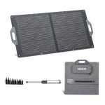 VEVOR 100W 접이식 발전소 타입 MC4 패널 USB 캠핑 태양광 DC 포트 출력 100W : 제6노