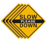 4팩 Please Slow Sign. : 영원산업