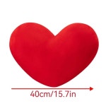 인스타일 하트 모양 베개 단색 홈 데코 쿠션 선물 이벤트 사진 촬영 소품 1. Red : 픽셀살롱28호점