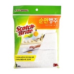 쓰리엠주식회사 물수건 행주3매입 3M 면행주 주방행주 30x30 순면 12W99E7A35 : 쌍무지개 쇼핑
