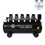 젠틀코리아 에어콤프레셔 10마력 240L 저소음 오일리스 식품공장 세차 청소 경정비 블랙 : 젠틀콤프렛서