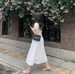러블리 펀칭 로맨틱무드 수엘린펀칭원피스 : 허여 상점