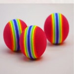 애완동물 스펀지 폼 골프공 실내 연습 골프 소프트 레인보우 볼 스윙 훈련 공 1. 20pcs : 픽셀살롱1호점