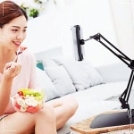 각도조절 회전형 자바라 길이조절 pc 클립형 학생 스탠드 탁상용 직장인 8WDC359B5 : 신바람마켓몰