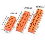 1PCS H3801-6 나사식 터미널 블록 커넥터 36A 600V 전선 조인트 고온 방지 터미널 커넥터 : 카리스플라워