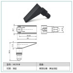 도어락 19 경량 기계식 블랙 1PCSA 나일론 01 51 Black : 노란꽃잎