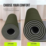 남성용 고고키위 엑스트라 와이드 요가 매트(72 L X 36 W) 요가 필라테스 바닥 : 뉴욕아카이브