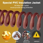 4Gauge AWG 25 Ft Brown Power/Ground Wire Cable Spec Transparent Flexible Soft Touch Welding Battery : 동원로비스