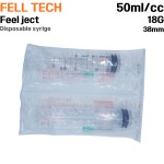 필텍 주사기 50cc 21G 32mm 25개 18G 1 1/4inch 일회용 주사기 시린지 : 씨에이치메디칼