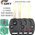 SilKY N5F-S0084-A 313.8MHz S0087-A ID46 PCF7961 혼다 호환 어코드 파일럿 CR-V 핏 시티 오디세이 재즈용 차량 리모컨 키 : 라운지온