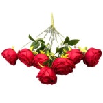 송이 리얼 해피 임페리얼 로즈 플라워 색상 미니 꽃 사진 촬영용 선물 크리스탈 그래스 부케 1. Rose Red : 해외다모아13호점