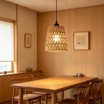 손으로 짠 펜던트 램프갓 러스틱 랜턴 쉐이드 장식 침실용 기본 : 픽셀살롱23호점
