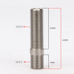 20 개 50mm55mm60mm65mmGR 5 티타늄 합금 단조 휠 수정 리버스 스트링 볼트 M12x1.5to12x1.5 M14x1.5to14x1.5 : 제스122