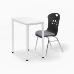 W600 W650 포미세트 1인용 라바의자 교실 강의실 학교 학원 책상세트 S0630 : 하이솔로몬가구