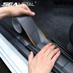 SEAMETAL 3D 카본 자동차 임계 값 보호 필름 도어 씰 가장자리 보호를위한 안티 스크래치 방수 스티커 : 더블유파트너스E