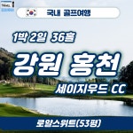 국내 강원홍천 세이지우드 1박2일 골프패키지 : 조이 투어