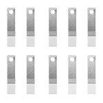 10pcs 배터리 스프링 접촉 플레이트 0.98x0.31in 고전도성 금속 Aa 9V 단자 커넥터 리모컨용 : HK모터스