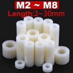 나일론스페이서 M3 M4 M5M6M8 절연 ABS 컬럼 플라스틱 쿠션 스루 PC 보드 엘리베이트 가스켓 라운드 나일론 : 신플레이스