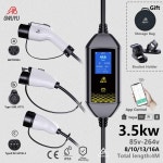 GWUYU Type2/Type1/ 표준 3.5kW 휴대용 전기차 충전기 앱 지원 IP65 방수 가정 RV용 : HK모터스