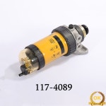 CAT 307D 312D/C 연료 수분 분리기 어셈블리 용 핸드 압력 펌프가있는 필터 117-4089 : 트레이드셀50