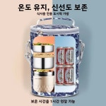 알루미늄 호일 보온 도시락 가방 원형 휴대용 직장인 학생용 1. 스몰 사이즈 스퀘어백-버건디 : 픽셀살롱5호점