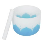 컬러 크리스탈 싱잉볼 무광택 석영 사운드 힐링 명상 요가 맬릿 1. Blue Singing Bowl : 해외다모아28호점