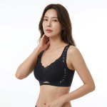 썸머 쿨링 심리스 브라 여름 냉감 여성 언더웨어 브라탑 노와이어 : 소마니파니