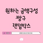 짱구 랜덤박스 1만원 ~ 원하는 금액 구성 : 아메바하우스