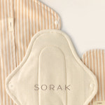 소락 SORAK 소락패드 오가닉 코튼 유기농 순면 중형 친환경 면생리대 보충재 포함 : SORAK