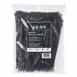 금호 케이블타이 길이 300mm 흑색 1봉 500개 전선정리 다용도정리 : 써니타이거