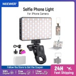 BASICS LED 셀카 폰 라이트, 충전식 2500-9000K 클립 온 필 컬러 필름/ /iPhone 카메라용 3000mAh : 라이크유컴퍼니