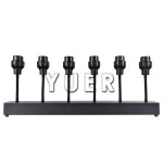 YUER 6x10W COB Wram 화이트 스테이지 스포트라이트 줌 워시 포커스 효과 DJ 디스코 파티 홈 클럽 바 DMX 컨트롤 무대 조명 : Firo