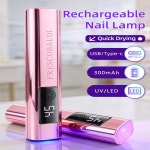 1개 미니 온스크린 디스플레이 휴대용 네일아트 UV 램프 (젤네일용) 라이트 LED USB : CompanySON