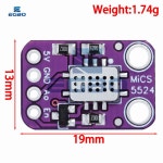 1 10PCS CS 5524 공기 센서 모듈 일산화탄소 수소 메탄 에탄올 H2 CO CS 1PCS : 와이지조