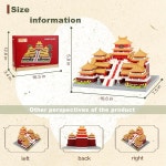 중국 건축 마이크로 빌딩 블록 세트 에팡 팰리스 30 토이 빌딩 세트 성인 14세에게 Yellow Crane Tower : 에스피엠s