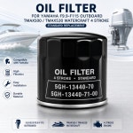 야마하 F9.9-F115 선외 모터 TMAX500 TMAX530 제트 스키 4행정용  오일 필터 5GH-13440-70 5GH-13440-71-00 : 소이비종합상사