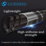 CUEDESG 탄소 섬유 포켓볼 당구 큐 디플렉션 랩_10.5mm) 포함 전문가용 풀 로우 (블랙_리넨 스틱, 케이스 10.5mm/11.8mm/12.5mm, 스틱... 
