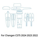 Changan CS75 2023 액세서리 자동차 인테리어 필름 투명 TPU 기어 패널 센터 콘솔 PPF 보호 스티커 : RAONHILLZO