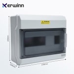 KERWINN 12방향 보호 투명 차단 상자 커버 플라스틱 배전 회로 ABS 합금 PC HT2 : 백억불포
